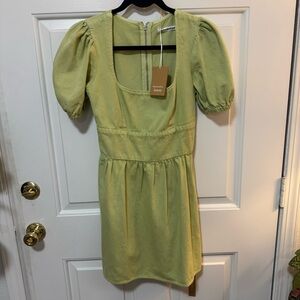 NWT Reformation Gables Dress Avocado Green Size 0